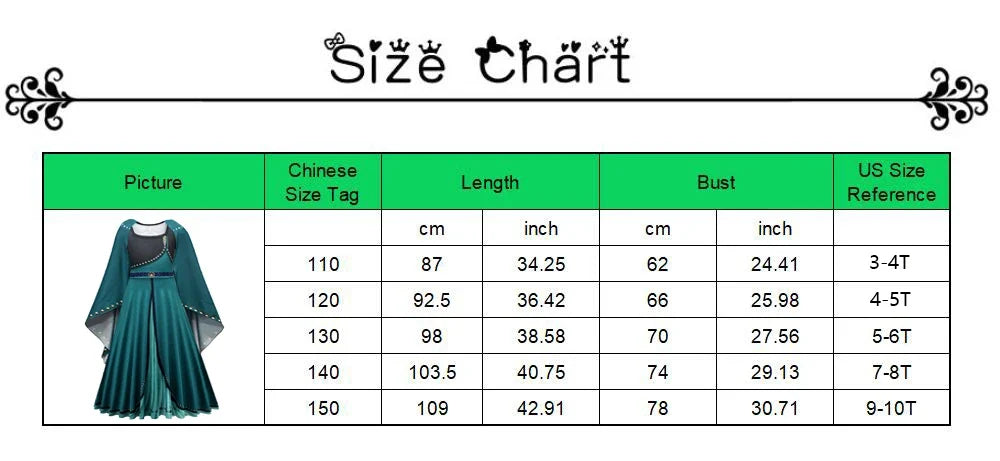 Girls Princess Dress Kids Elsa Anna Snow White Aurora Belle Rapunzel Peach Halloween Costume Children Birthday Party Clothes