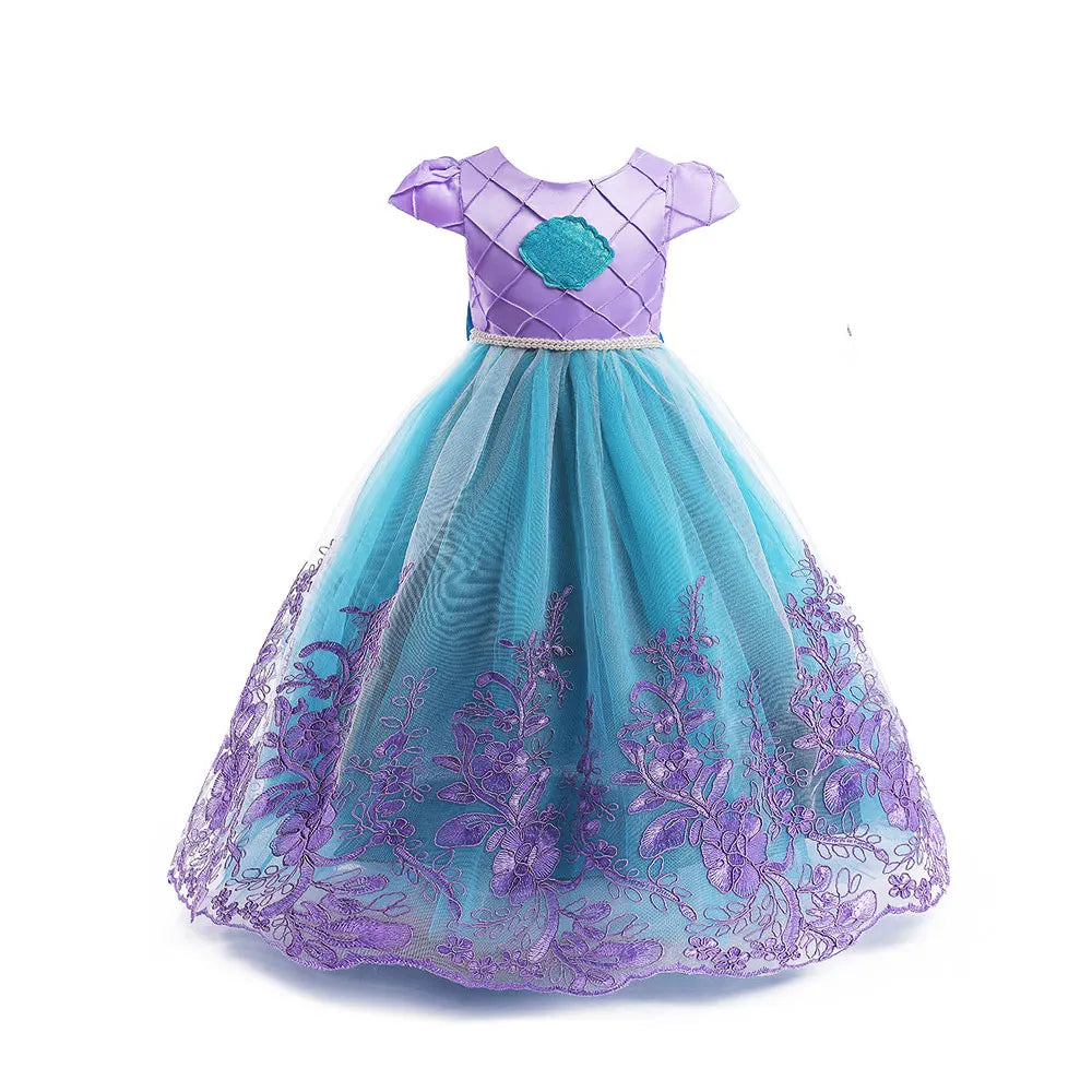 Kids Princess Dress Variety Set for Girl Cosplay Halloween Birthday Party Costume Gown 2-8Y Vestido Girls Birthday Gifts