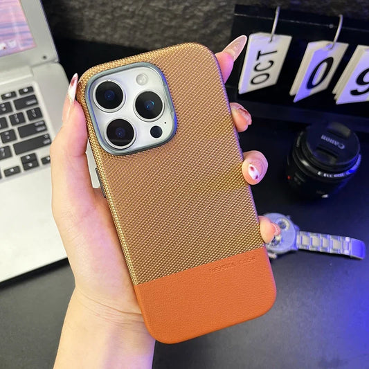 Original Technology Woven with Camera Control Button Magnetic Case for IPhone 17 16 15 14 13 Pro Max Air Wireless Charge Cover