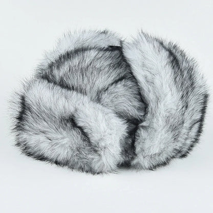 Bumper Hat Thick Warm Winter Fluffy Fur Hats for Men Women Windproof Snow Ski Earflap Cap Male Female Russian Hat Ushanka