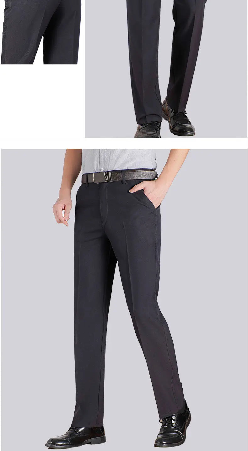 High Quality Men's Suit Pants Classic Summer Spring Pants High Waist Autumn Trousers Business Casual Pant Dropshipping Gozbkf