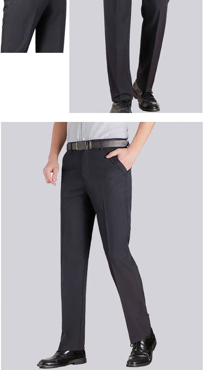 High Quality Men's Suit Pants Classic Summer Spring Pants High Waist Autumn Trousers Business Casual Pant Dropshipping Gozbkf
