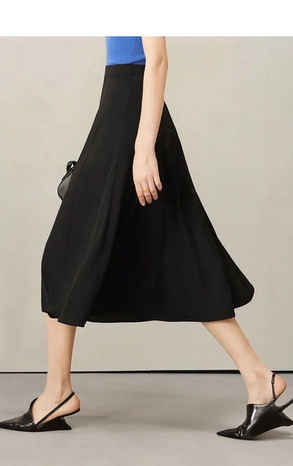 Women's Skirt 2026 Summer New Elegant Office Solid High Waist Mermaid Skirt Casual Loose Versatile Woman Clothes 12622093