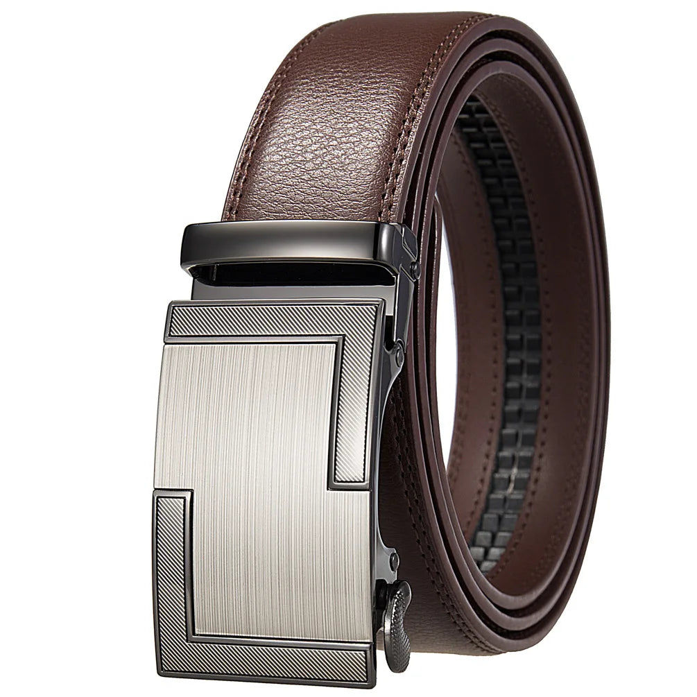 Men's Belt Genuine leather belt Man's high quality luxury business automatic belt Adjustable designer belt for men