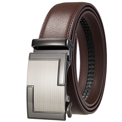 Men's Belt Genuine leather belt Man's high quality luxury business automatic belt Adjustable designer belt for men