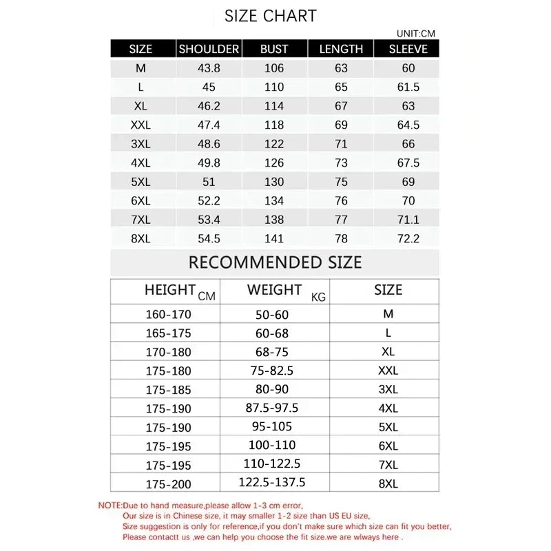 Plus Size 8xl Jacket for Men 2026 Thick Stand Collar Solid Winter Jacket Men Waterproof Warm Business Casual Men Coats