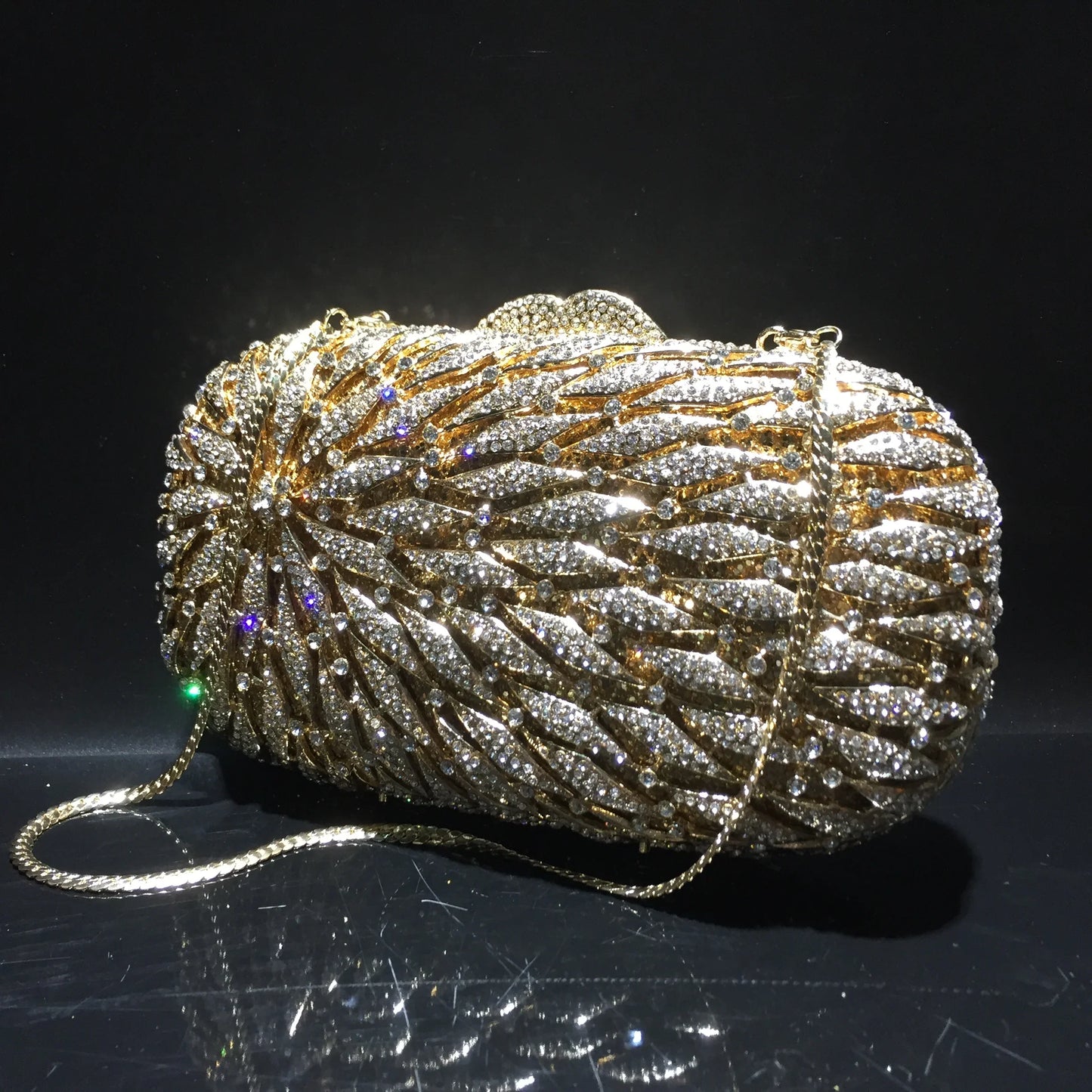 Hot Sale Shiny Diamond Luxury Prom Party Fashion Portable Handbag Women Evening Clutch Bag