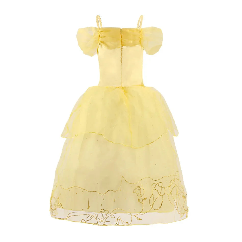Girls Halloween Belle Dresses Girl Snow White Dress Kids Christmas Carnival Cosplay Clothes Children Princess Costumes