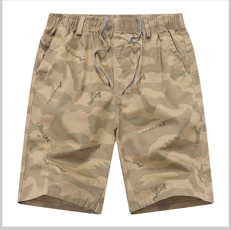Men's Elastic Waist Sweat Shorts Relaxed Fit Mens Cargo Shorts Casual Gym Shorts Drawstring Cotton Shorts