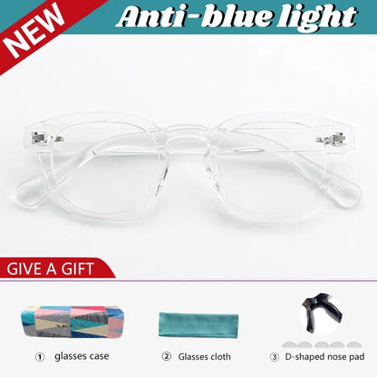 Fashion Simple Round Geometric Design Women's Anti-Blue Light Glasses Men's Reading Glasses Customizable Prescription