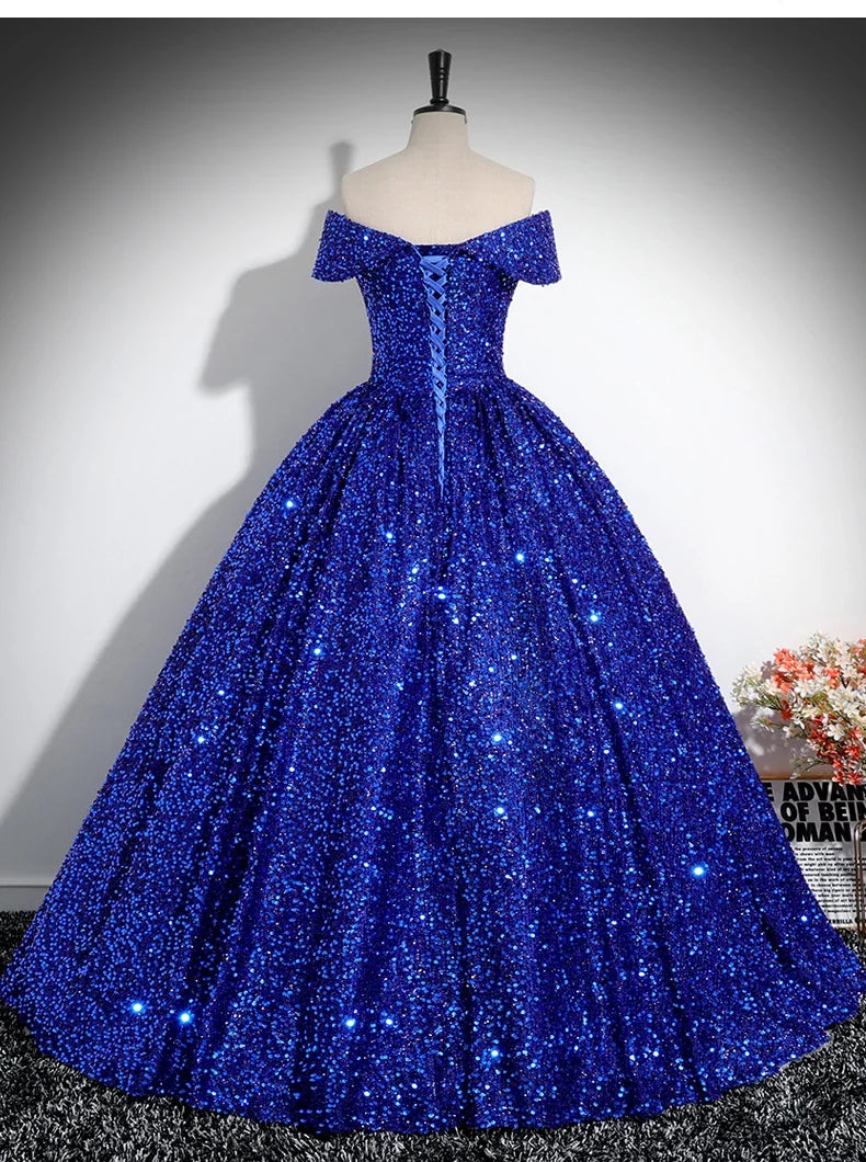 Sonhar Vestidos Shinny Sequin 15 Quinceanera Dresses Ball Gown Luxury Party Dresses Customized 15 Year Old Dress