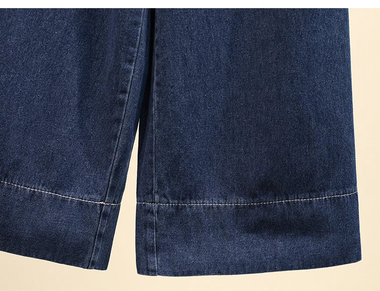 Women's High Waist Wide Leg Jeans Loose Comfortable Retro Sle Casual Versatile Straight Cut Trousers for Autumn Winter