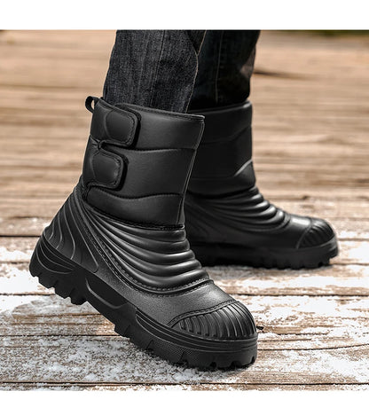 New men's winter snow boots thickened waterproof windproof warm boots comfortable outdoor mountaineering men's boots plus size