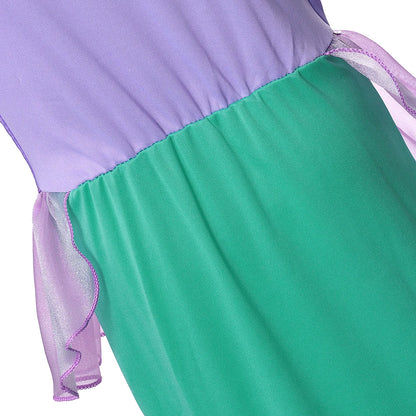 Summer Mermaid Birthday Party Dress Girl Cute Costume Carnival Anime Cosplay Outfits 2-10 Yrs Kids Fantasy Disguise Prom Gown