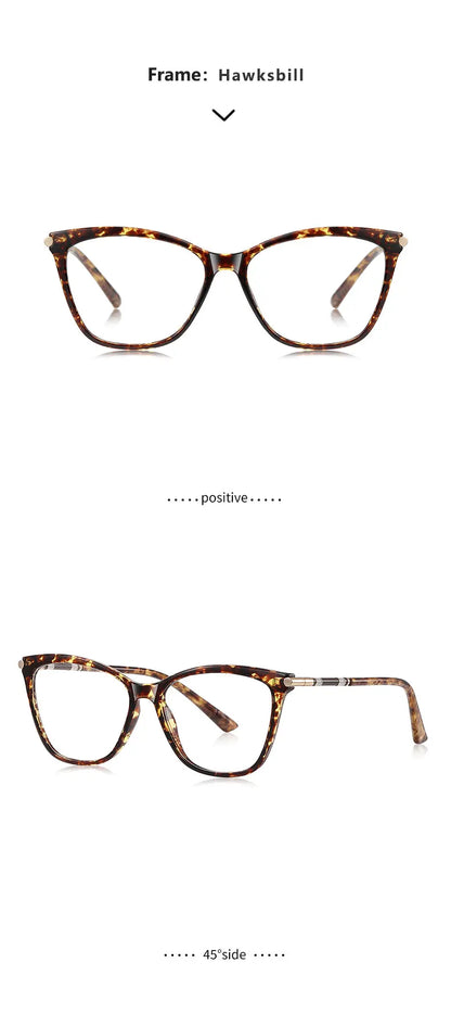 Classic Minimalist Geometric Design Fashionable Anti-blue Light Reading Glasses Customized Prescription Available LS211