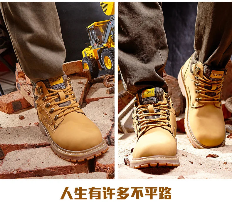 Natural Cow Leather Men’s Women Boots Handmade Retro Winter Autumn Shoes Ankle Snow Boots for Men Top Quality Shoes Dropshipping