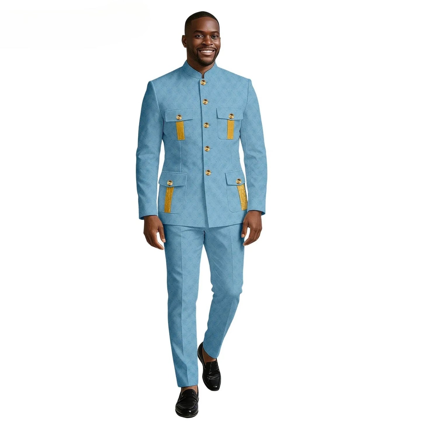New Men's Suit 2-piece Business Formal Blazer Double-breasted Design Groom Tuxedo for Wedding XS-6XL Outfit