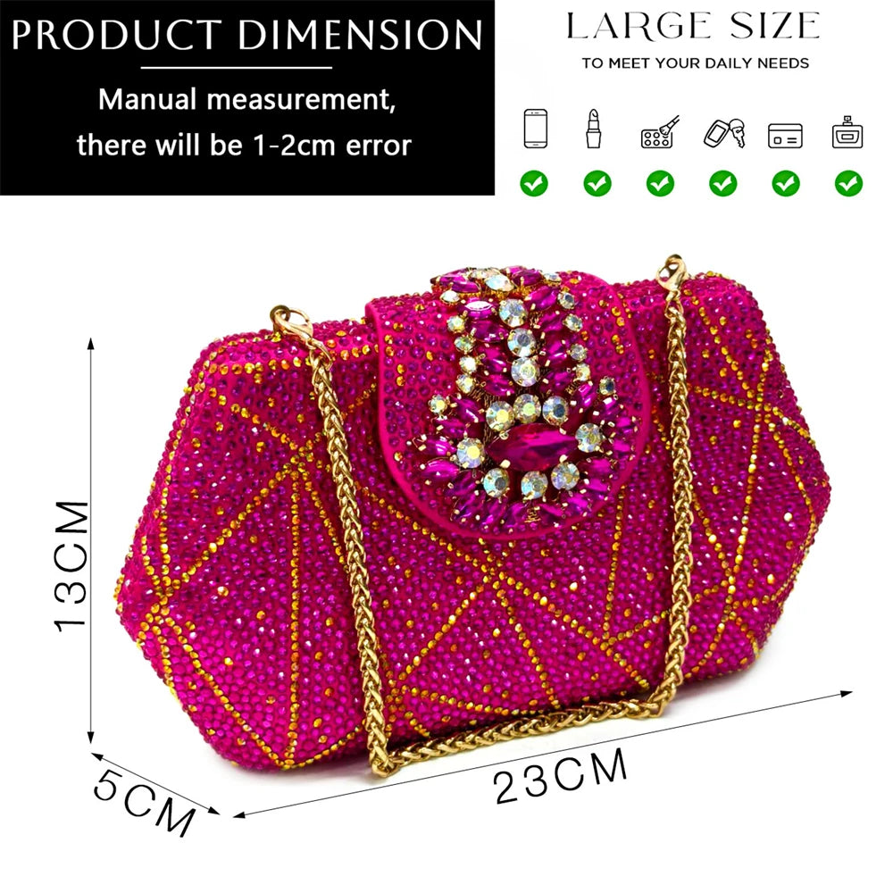 Nigerian Women Heel Party Ladies Italian Design Shoes And Bag Set Decorated with Rhinestone Handbag Wedding Party