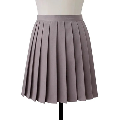 Women High Waist Pleated Midi Skirt Y2k Summer Knee-length Preppy Style Harajuku  Hot Street School Cosplay Casual Female Faldas