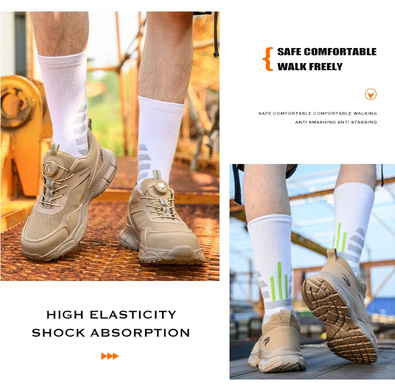 New 2025 Insulation Shoes Construction Work Boots Anti-smash Anti-puncture Safety Shoes Men Steel Toe Boots Indestructible Shoes