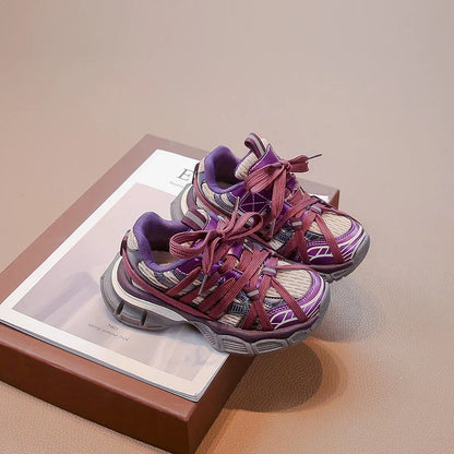 Girl's Sneakers Breathable Versatile Basketball Sneakers for Children Fashion Spring Autumn Kids Causal Boys School Sports Shoes