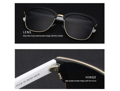 Half Frame Sunglasses Women's Fashion Half Frame Driving Sunglasses Outdoor Travel