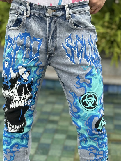 New arrivals in summer of 2025  Breathable and comfortable fabric  Trendy men's casual jeans  Free shipping on promotion