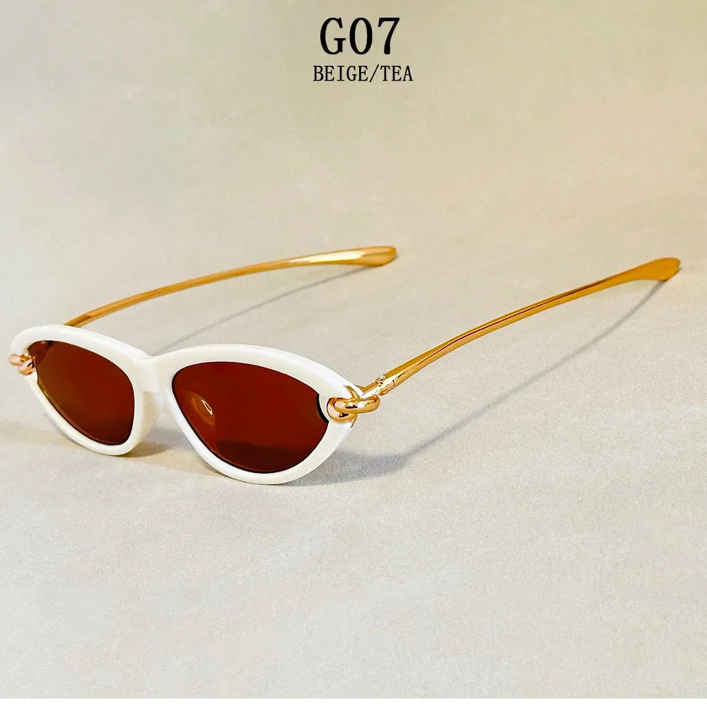 Fashion Oval Sunglasses Women 2026 Luxury Vintage New Cat Eye Sunglass Glasses Luxe Lunette Soleil Femme Lentes De Sol Mujer