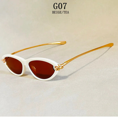 Fashion Oval Sunglasses Women 2026 Luxury Vintage New Cat Eye Sunglass Glasses Luxe Lunette Soleil Femme Lentes De Sol Mujer