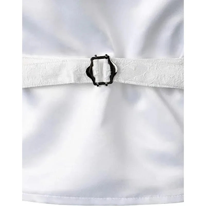 Men Suit Vests Steampunk Gothic Printed Turn Down Collar Waistcoat Male Slim Sleeveless Stage Party Casual Vests