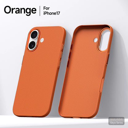 Kevlar Pattern Texture Wireless Charging Case For IPhone 18 Pro Max 17 16 360° Rotate Bracket Bare-metal Feel Drop-Proof Cover
