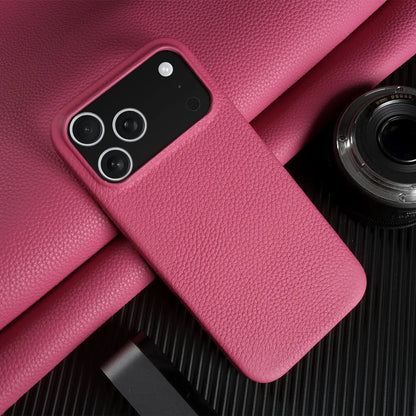 Luxury Magnetic Genuine Leather Case For iphone 17 Pro Max 16 15 14 13 12 11 for Magsafe Full Covered Phone Cases Back Cover