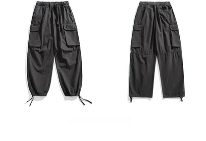 High Quality Cotton Cargo Pants Mens Clothing Plus Size Casual Pants Japanese Harajuku Casual Tactical Joggers Baggy Trousers