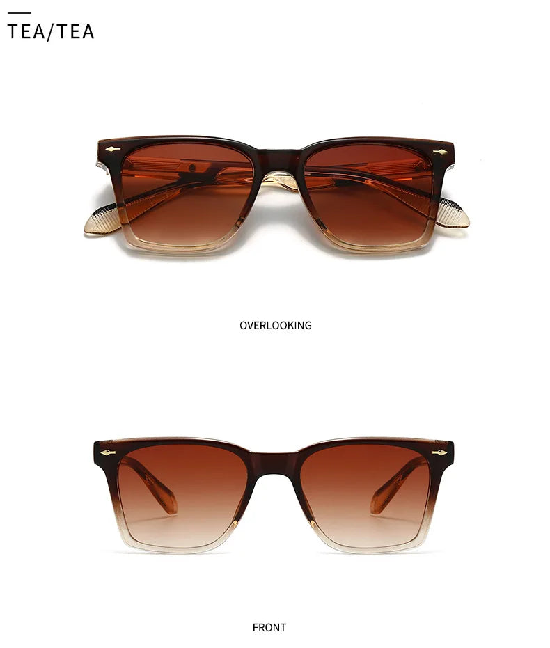 2025 Square Sunglasses Women Trendy Vintage Sunglass Men Luxury Fashion Glasses Dropshipping Gafas De Sol Hombre Sonnenbrille