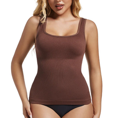 3PCS Square Neck Shapewear Tank Tops for Women Shapewear Tank Tops for Women Compression Tanks Body Shaper Camisole Cami Tops