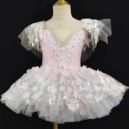 Summer Ballet Dance Dress Girl Stage Tutu Girls Dresses Costume Baby Clothing Robe Fille Kids Outfit Vestidos Children's Day
