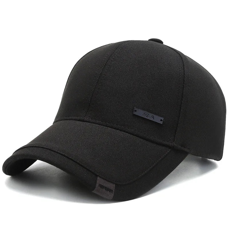 Unisex Hua Label Baseball Cap Hip Hop Adjustable Casual Hat Spring Autumn Outdoor Sunscreen Cap