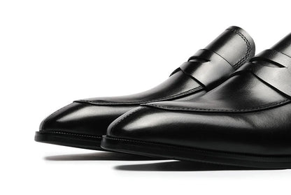 Men Loafer Casual Shoes Calf Leather Waterproofing Materials High Quality Wholesalers Online Formal Dress Slip-on Shoes