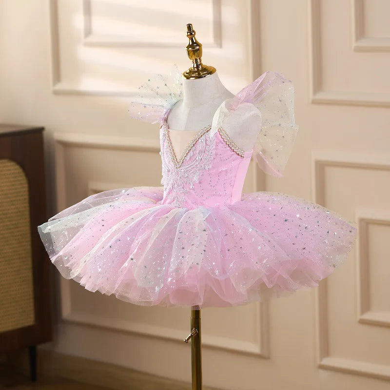 Summer Girl Dress Tutu Stage Ballet Leotards Party Girls Dresses Ballerine Dance Costumes Kids Clothes Princess Outfit Vestidos