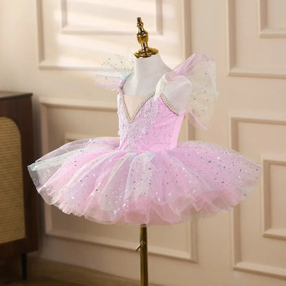 Summer Girl Dress Tutu Stage Ballet Leotards Party Girls Dresses Ballerine Dance Costumes Kids Clothes Princess Outfit Vestidos