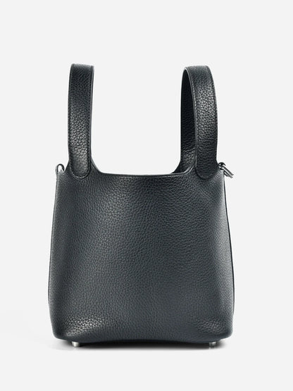 22 CM Large size Top Quality Bucket Bags Women's Bag Lady Luxury Designer High End Bag TC Cowhide Golden Sliver