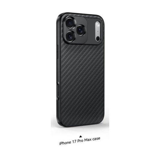 17mm Carbon Fiber Thread Phone Case For iPhone 17 Pro Max 17mm Interface Phone Case iPhone 17 Series Photography Accessories