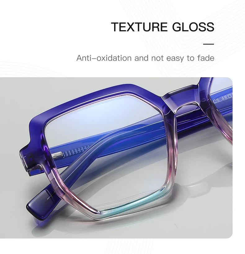 Oversise Women Myopia Prescription Glasses Hyperopia Reading Glasses Anti Blue Light Optical Eyeglasses Frame PFD2143