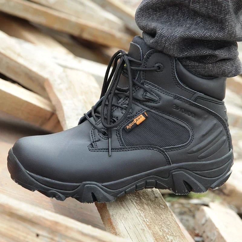 Men's Tactical Army Boots Men Casual Low-top Shoes Outdoor Desert Combat Boots Men Casual Hiking Shoe Waterproof Botas