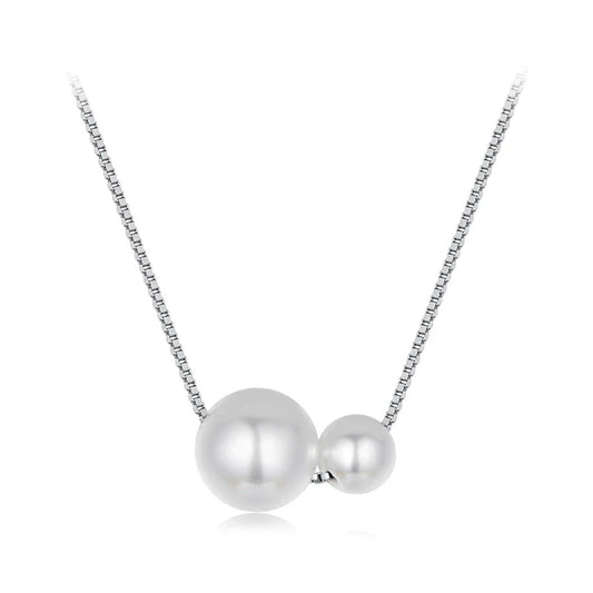 925 Sterling Silver Pearl Pendant Necklace for Women, Dainty Gold Plated Pearl Choker Necklaces Birthday Jewelry Gift