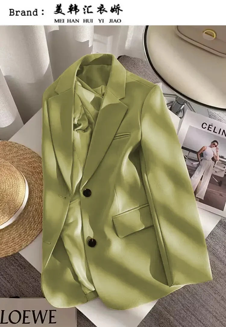 New Spring Suit 2025 Suit Jacket for Women with Small Temperament and High-end Feel Loose Casual Chic Elegant Fashion Coat Top