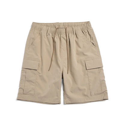2024 Summer New  Oversize Lightweight 190g  Quick Dry Fabric Cargo Drawstring Shorts Men Cool Fishing Hiking Shorts
