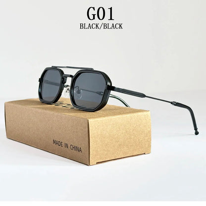 Square Punk Sunglasses For Men Luxury Vintage Steampunk Sunglasses Women Trendy Fashion Glasses Dropshipping Gafas De Sol Hombre