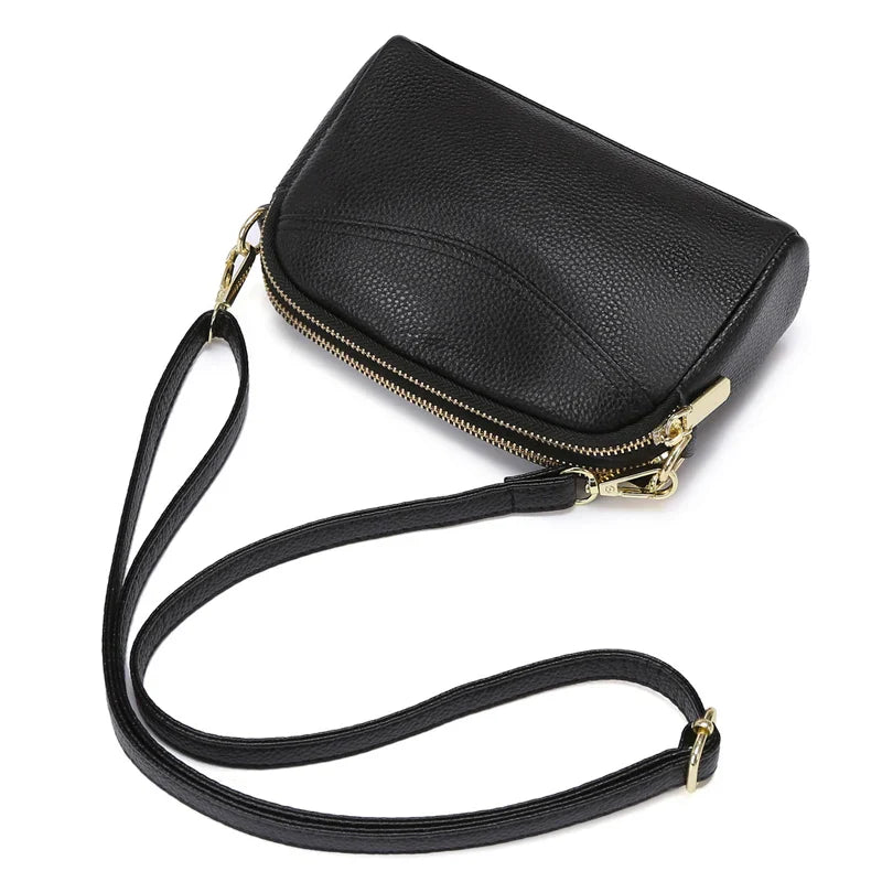 100% cowhide Womens New Korean Fashion Ladies Shoulder Bag Trend Handbags Retro Designer Luxury Female Totes Handbag for Girls