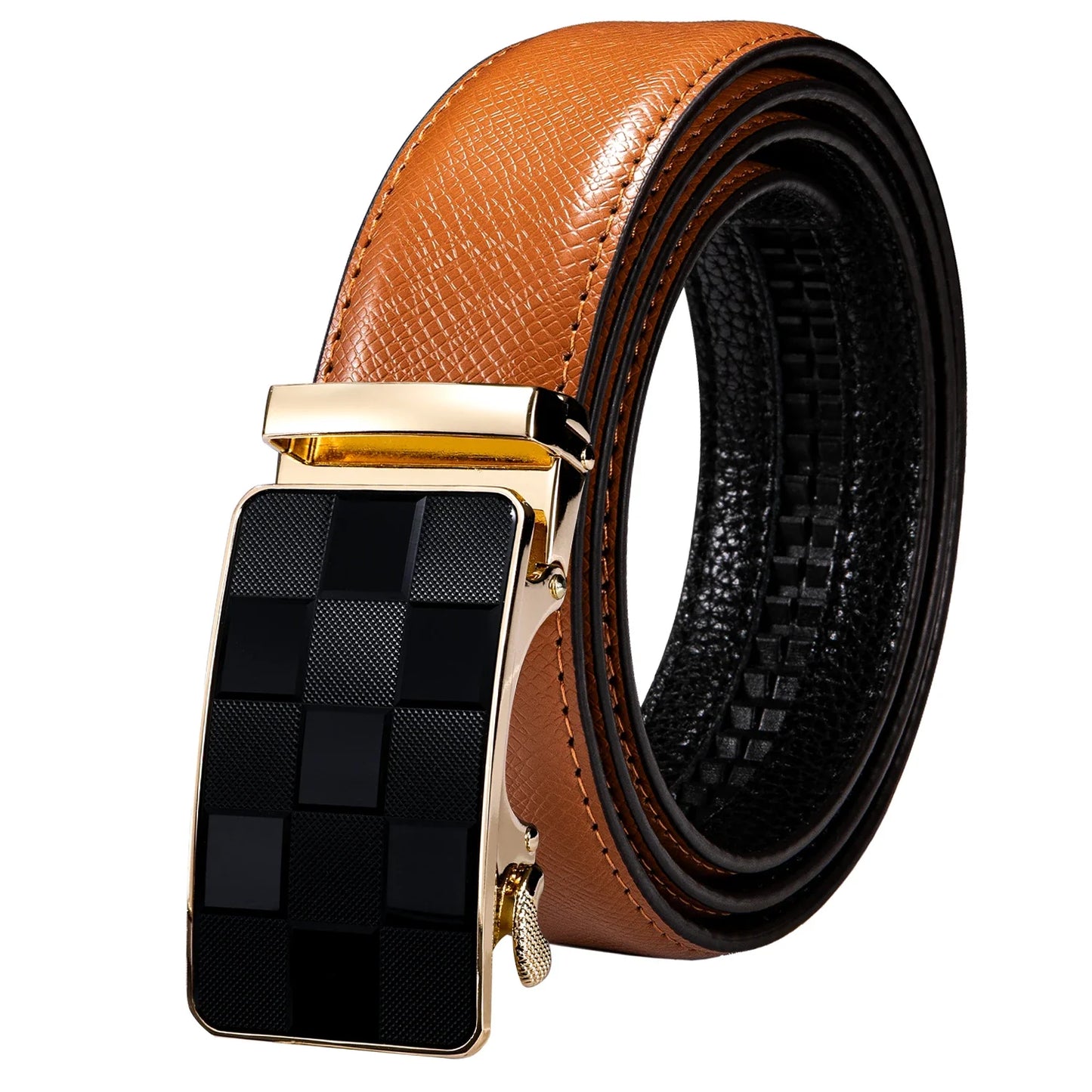 Men's Orange Brown Belt for Jeans New Yellow Green Blue Leather Jeans Belts Fashion Cowboy Genuine Leather Belt Strap